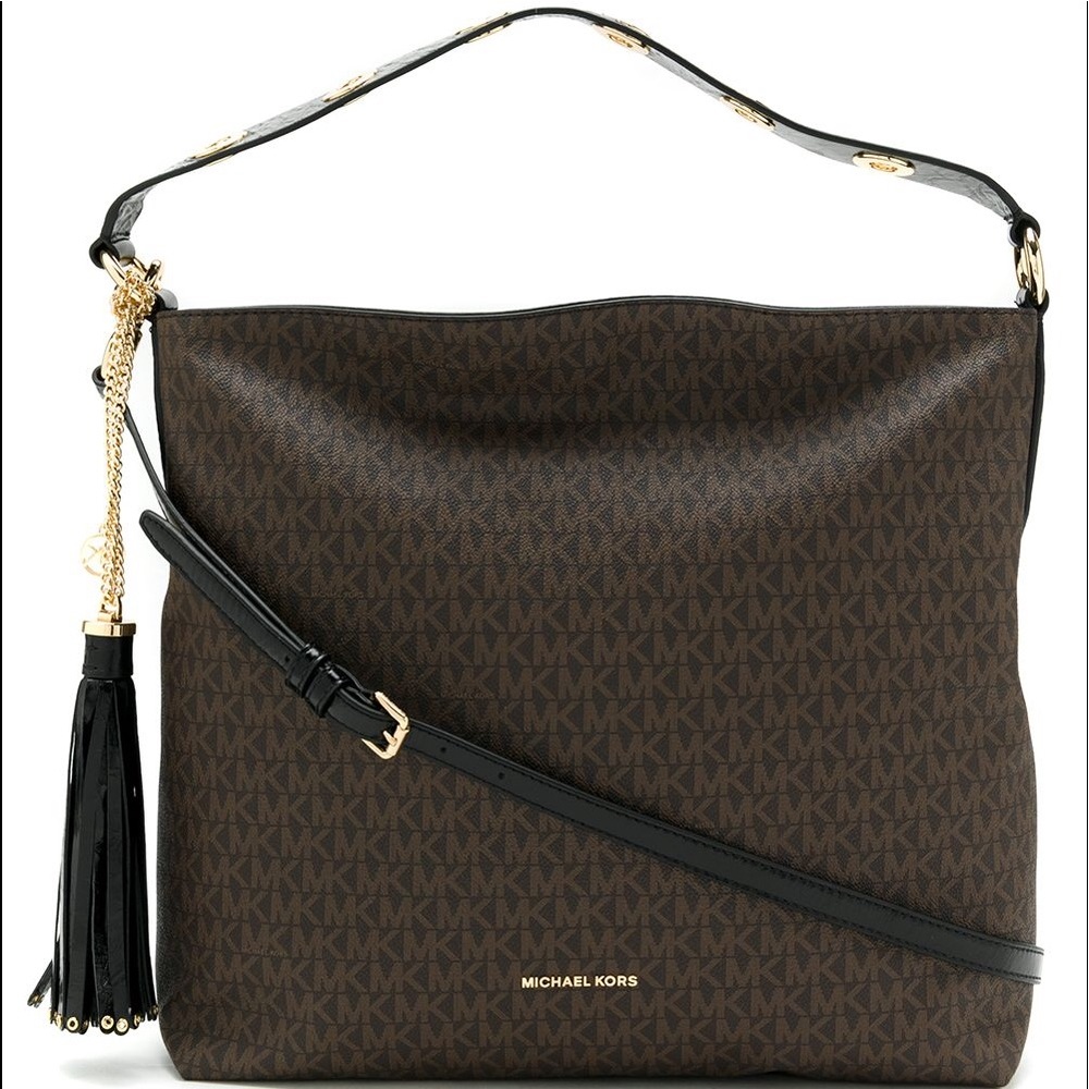 Michael Kors Brooklyn Large Ladies Two Tone Purse